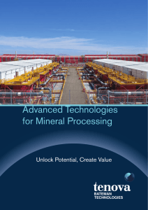 Advanced Technologies for Mineral Processing