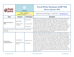 Focal Point Seminars - DePaul University Academics