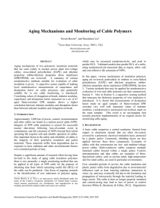 Aging Mechanisms and Monitoring of Cable Polymers