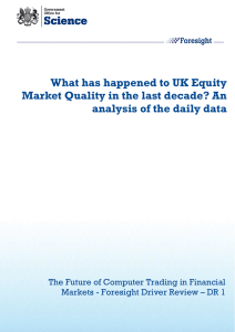 What has happened to UK Equity Market Quality in the last decade