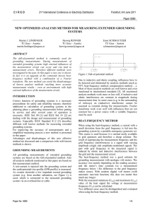 New optimized analysis method for measuring extended grounding