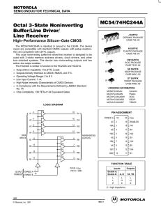 Octal 3-State Noninverting Buffer/Line Driver/ Line Receiver