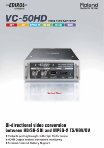 Bi-directional video conversion between HD/SD-SDI