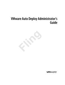 VMware Auto Deploy Administrator`s Guide