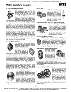 Metric Sprockets Overview