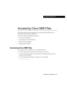Accessing Cisco MIB Files