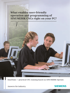 What enables user-friendly operation and programming of