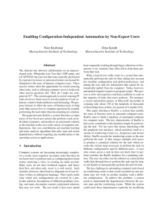 Enabling Configuration-Independent Automation by Non