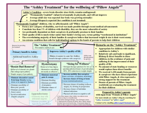 "A slide summary of the "Ashley Treatment""