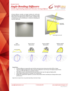 Angle Bending Diffusers - Bright View Technologies