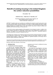Retrofit of existing housing in the United Kingdom