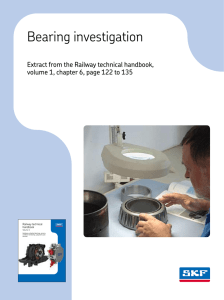 Bearing investigation