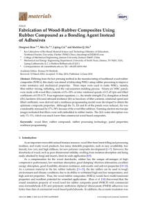 Fabrication of Wood-Rubber Composites Using Rubber Compound