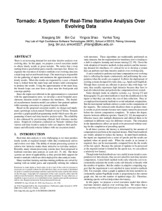 A System For Real-Time Iterative Analysis Over Evolving Data