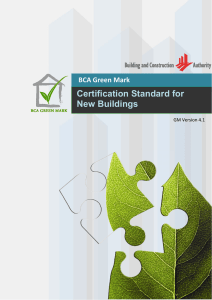 BCA Green Mark Certification Standard for New Buildings