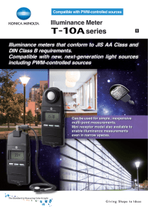 Illuminance Meter T-10A series