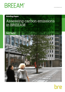 Assessing carbon emissions in BREEAM
