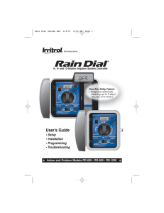 `Rain Dial` Controller Manual