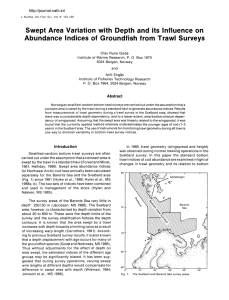 Swept Area Variation with Depth and its Influence on Abundance