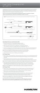 Luer Lock Conversion Kit