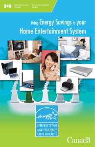Bring Energy Savings to your Home Entertainment System
