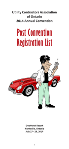 Post Convention Registration List - Utility Contractors Association of