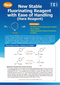 New Stable Fluorinating Reagent with Ease of Handling