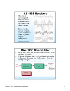 4.5 - SSB Receivers