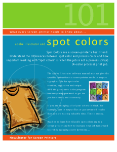 Spot Color and Adobe Illustrator