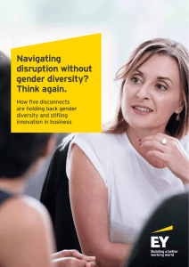 Navigating disruption without gender diversity? Think again.