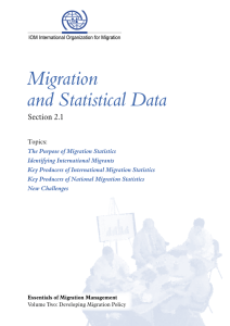 Migration and Statistical Data - Regional Conference on Migration