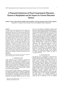 A Proposed Architecture of Cloud Computing for Education System