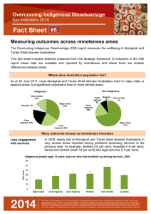 Fact sheet 5: Measuring outcomes across remoteness areas (PDF