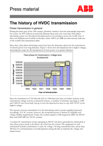 HVDC history