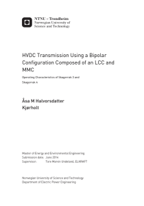 HVDC Transmission Using a Bipolar Configuration Composed