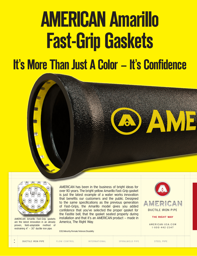 Details about   American Amarillo Fast Grip 18” SBR Pipe Gasket 1288514 