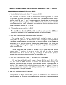 Frequently Asked Questions (FAQs) on Digital Addressable Cable