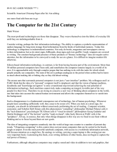 The Computer for the 21st Century