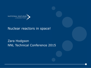 Nuclear reactors in space! - National Nuclear Laboratory