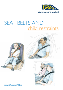 SEAT BELTS AND child restraints