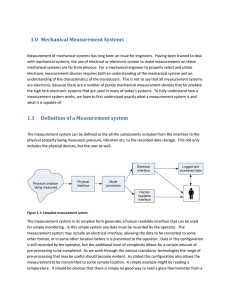 Measurment systems