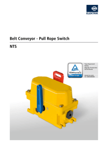Belt Conveyor - Pull Rope Switch NTS