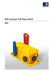 Belt Conveyor Pull Rope Switch PRS