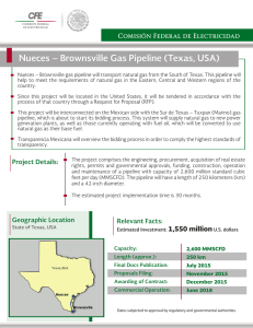 Nueces – Brownsville Gas Pipeline (Texas, USA)