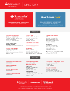 directory - Santander Consumer USA