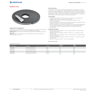 Gasket Kits - PentAirProtect.com