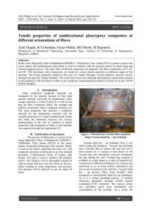 Tensile properties of unidirectional glass/epoxy