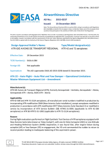 EASA Recommended master template