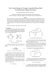 The Circuit Design of Voltage Controlled Phase-Shift