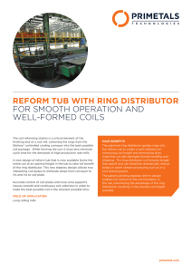 REFORM TUB WITH RING DISTRIBUTOR FOR SMOOTH